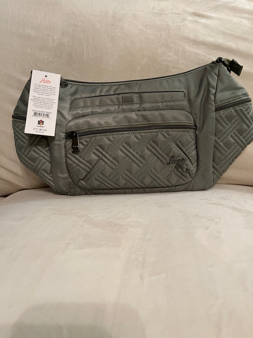 LUG - Cha Cha Crossbody Bag in Sage Green